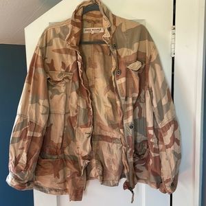 Free people camo jacket